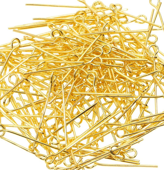 Eye Pins - Stainless Steel - Jewellery - Colour Gold