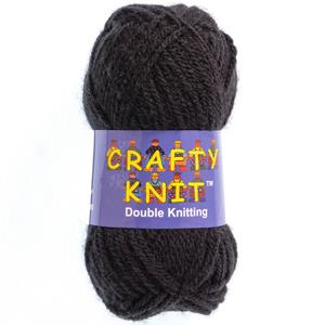 Crafty Knit Double Knitting - Black
