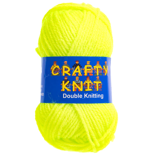 Crafty Knit Double Knitting - Neon Green