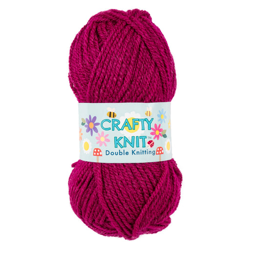 Crafty Knit Double Knitting - Raspberry