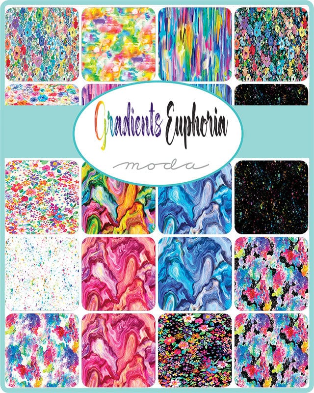 100% Cotton Charm pack - Gradients Euphoria - Moda - 5" Squares