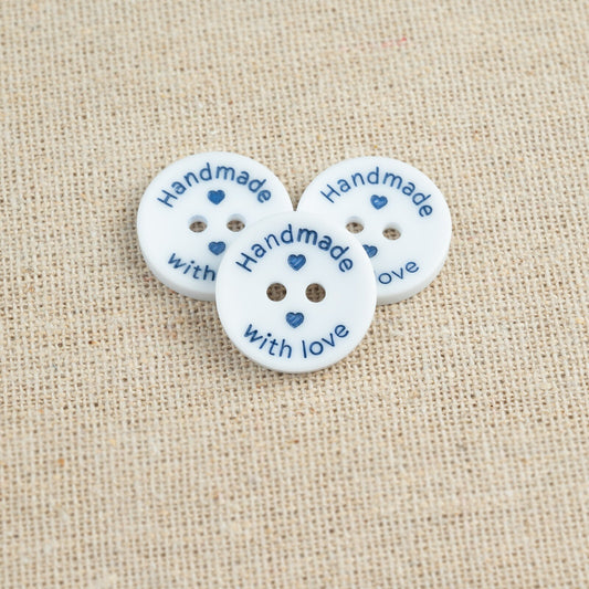 Buttons Handmade With Love 20mm