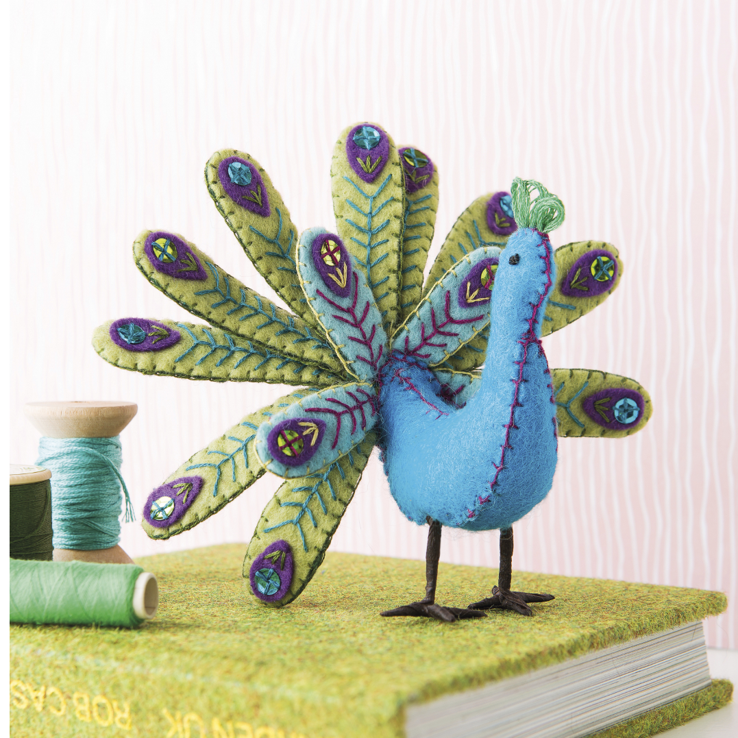 Folk Embroidered Felt Birds