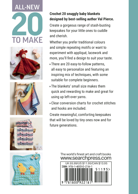 20 To Make Crochet baby blankets - Val Pierce