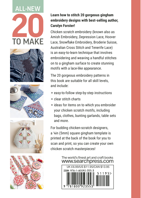 20 To Make Chicken Scratch Embroidery - Carolyn Forster