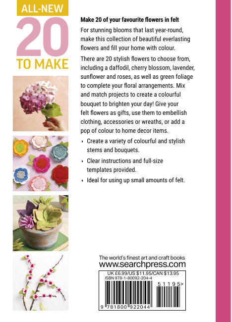 20 To Make Felt Flowers - Jo Lochhead