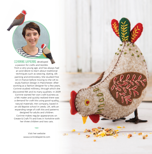 Folk Embroidered Felt Birds
