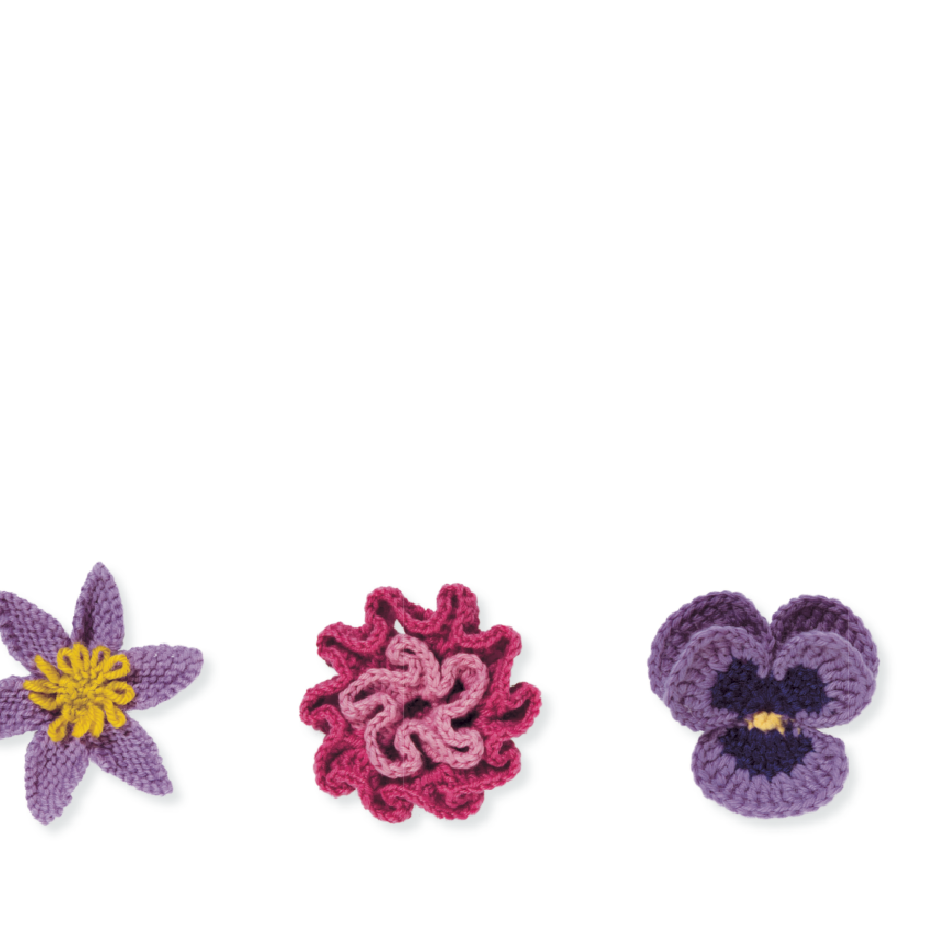 100 Flowers to Knit & Crochet (new edition) Lesley Stanfield