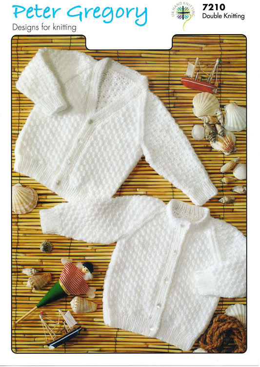 Peter Gregory Knitting Pattern 7210 Double Knitting