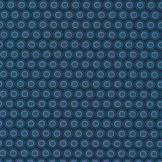 100% Cotton Oval Elements - Mood Indigo