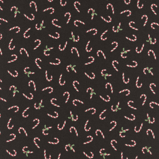 100% Cotton Holiday Cheer - Midnight Candy Cane