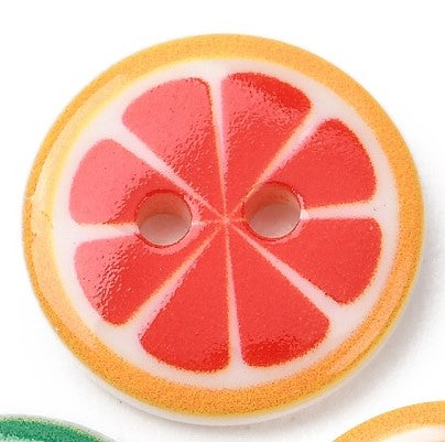 Buttons  Fruit 15mm