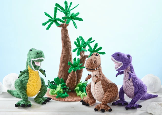 King Cole Knitting Book Dinosaur Land Book 1