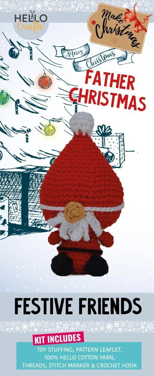 The Knitty Critters Festive Friends Father Christmas