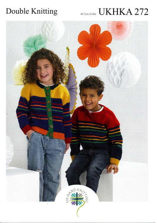 UKHKA 272 Sweater and Cardigan  Double Knitting
