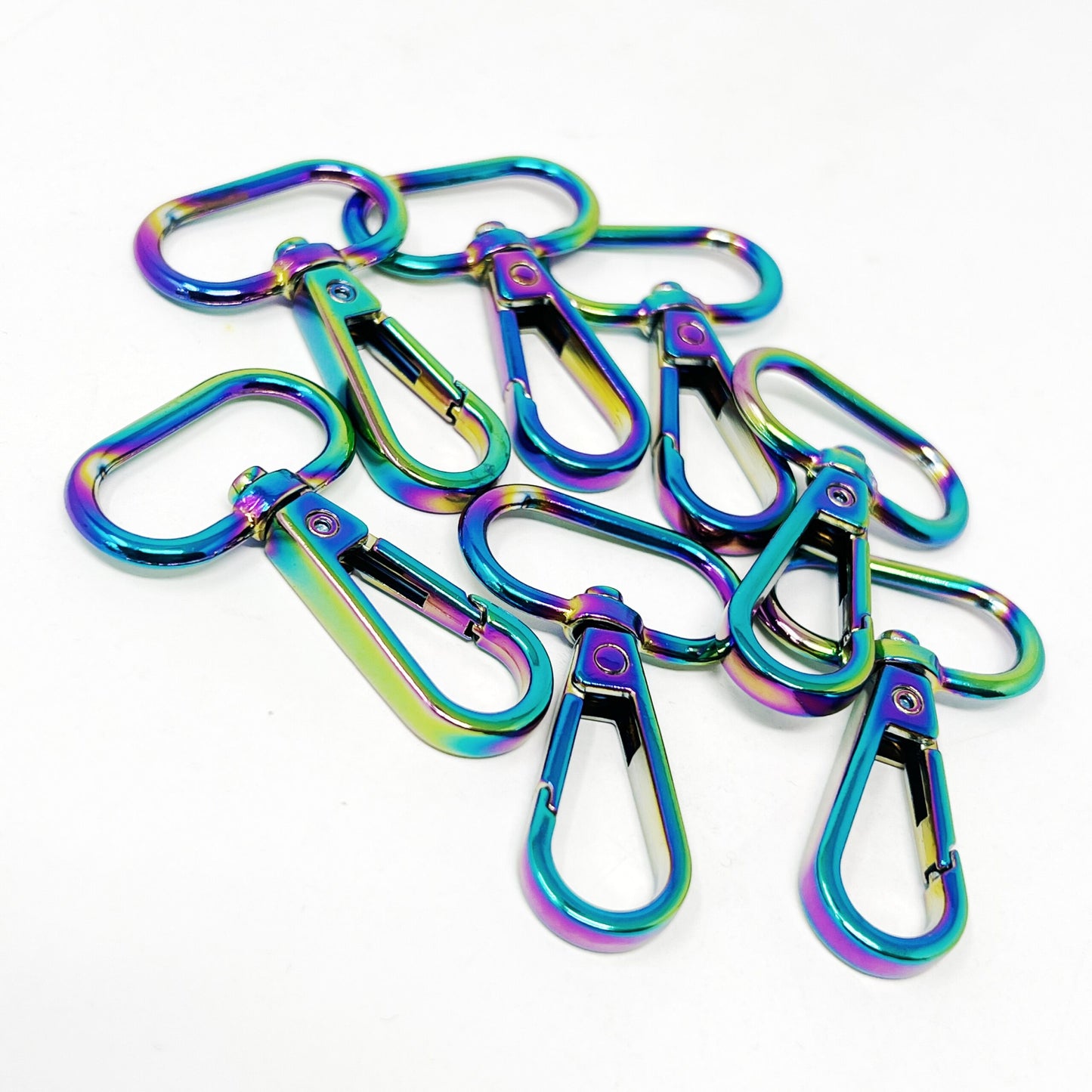 25mm Metal Snap Hooks Rainbow