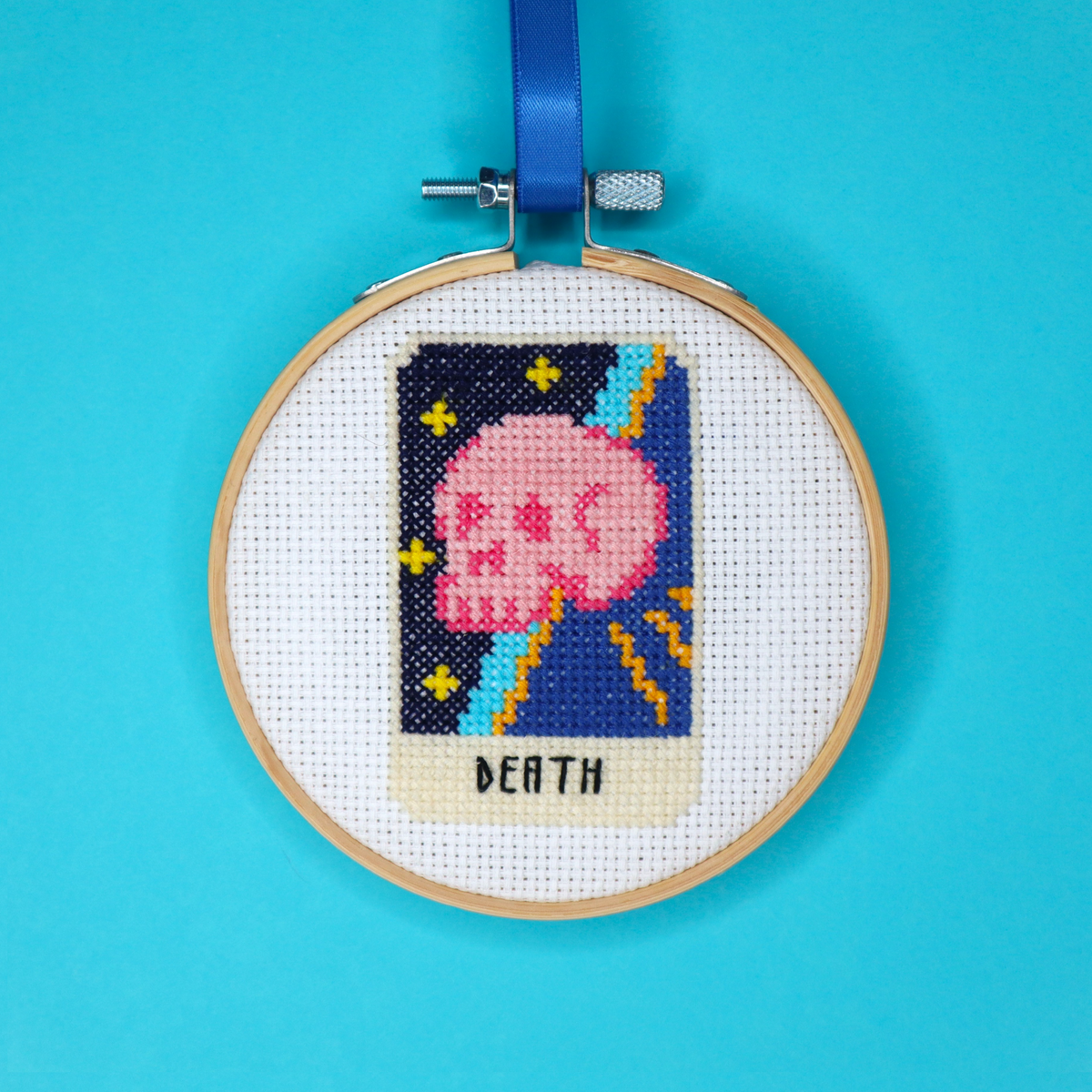 Death Tarot Card Cross Stitch Kit