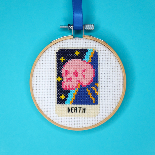 Death Tarot Card Cross Stitch Kit