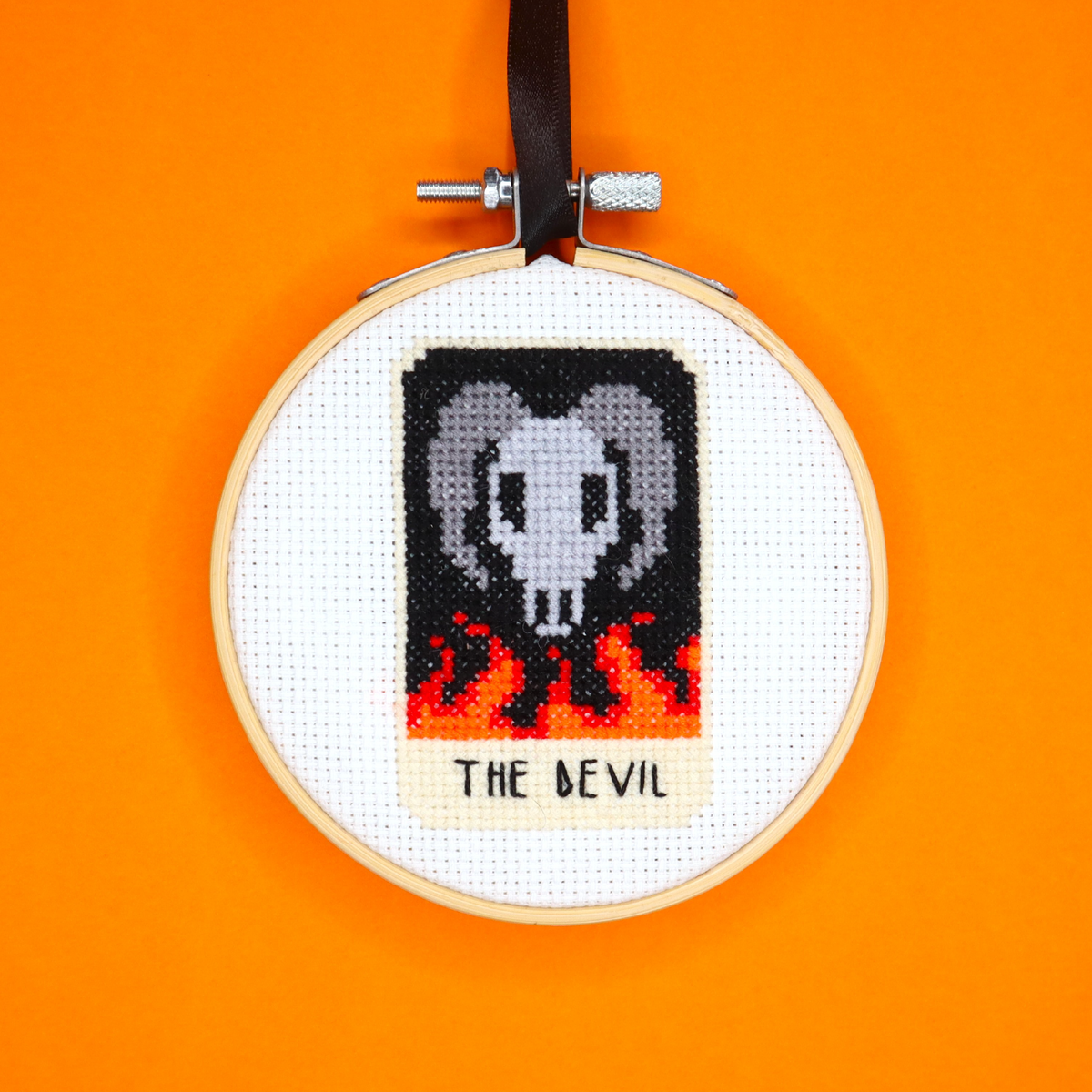 The Devil Tarot Card Cross Stitch Kit