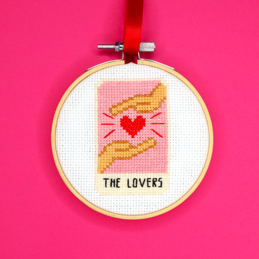 Lovers Tarot Card Cross Stitch Kit