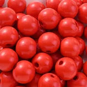 Wooden Beads Red 16mm