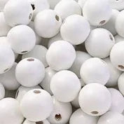 Wooden Beads White 16mm