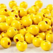 Wooden Beads Yellow 14mm