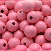 Wooden Beads Pink 16mm