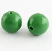 Wooden Beads Green 14mm