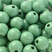 Wooden Beads Aqua 14mm