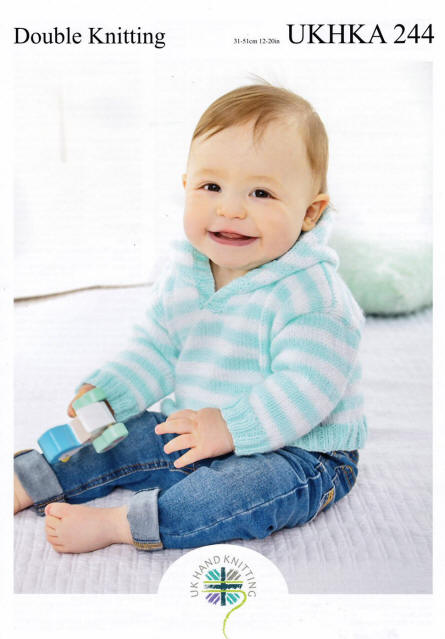 UKHKA 244 Knitting Pattern Double Knitting