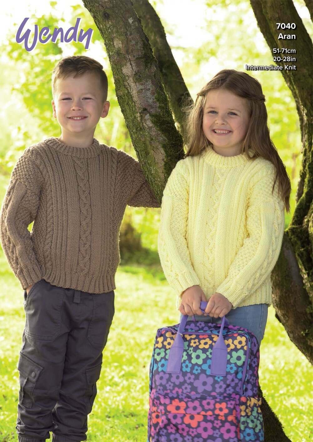 Wendy 7040 Knitting Pattern Aran