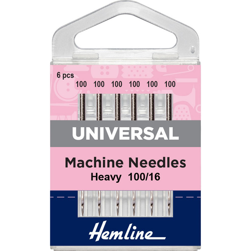 Hemline Universal Heavy 100/16 Machine Needles 6pcs