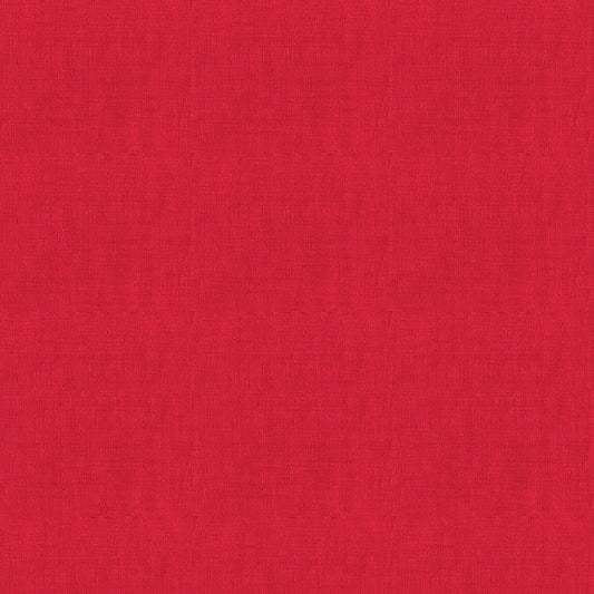 100% Cotton Linen Texture - Red by Makower