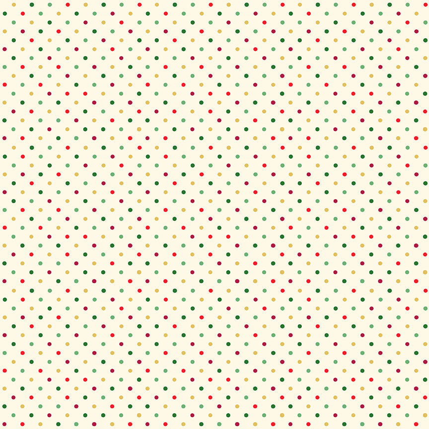 100% Cotton Multi-Spot - Christmas  by Makower