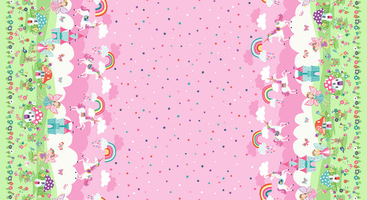 100% Cotton Daydream - Double Border  By Makower