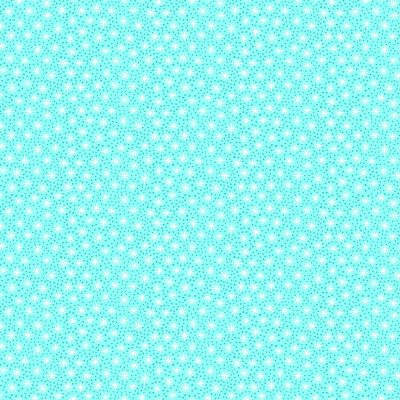 100% Cotton  Star Dot - Teal from the 'Furry and Bright Collection' By Makower