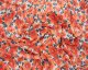 100% Cotton Lawn Poppies - Rust