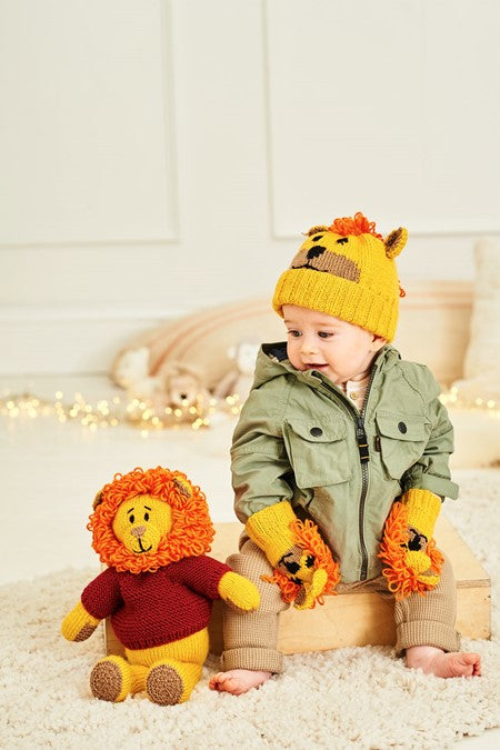 Stylecraft 9868 Lion Toys Hat and Blanket