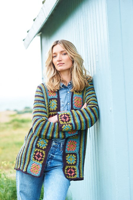 Stylecraft 9966 Crochet Granny motif Cardigans DK