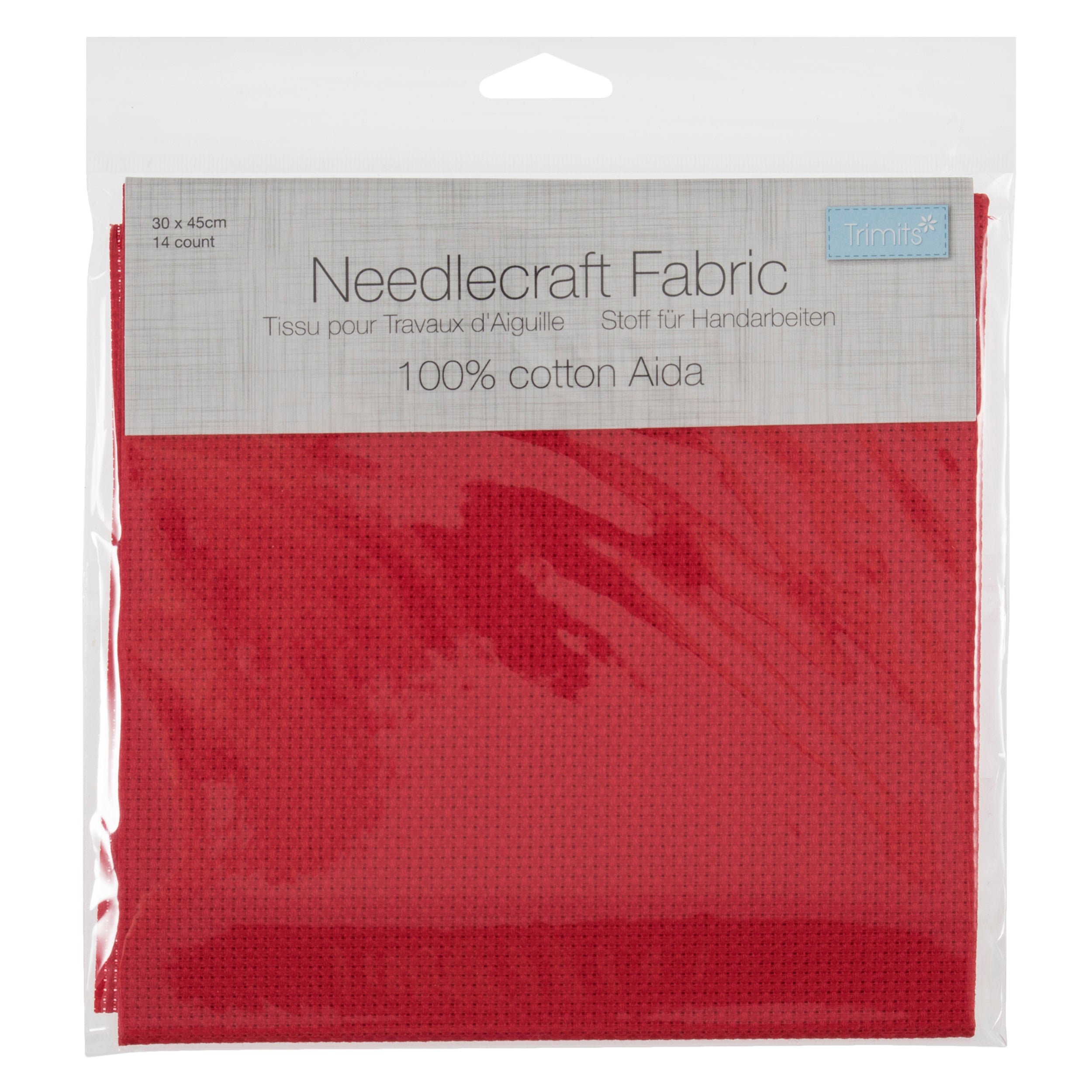 Cotton Aida 14 Count - Red