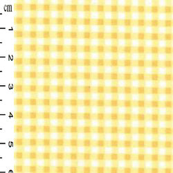 100% Cotton Poplin - Gingham - Yellow