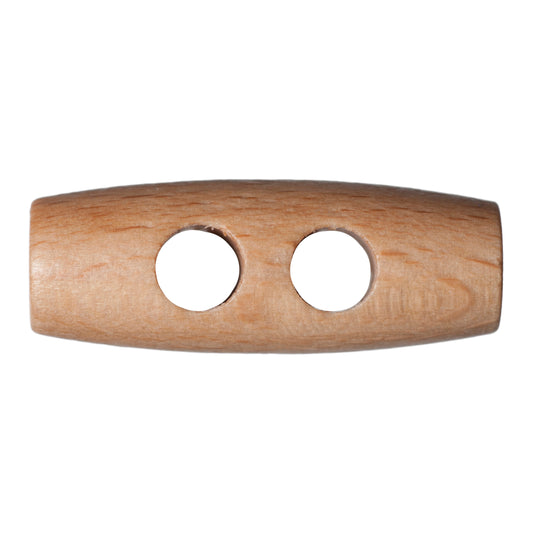 Wooden Toggle 2-hole 30mm