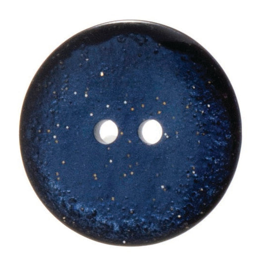 Glitter Buttons Dark Blue 15mm