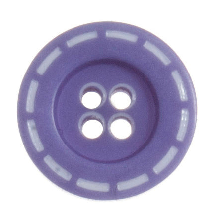 Stitched Edge Button 18mm