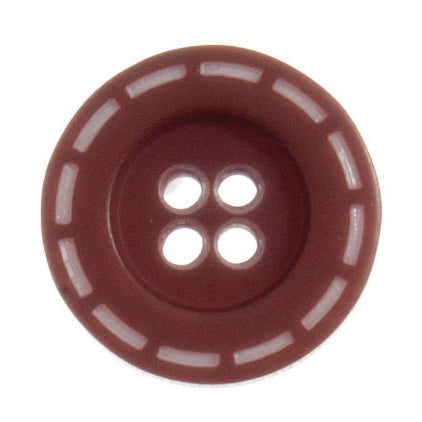 Stitched Edge Button 18mm