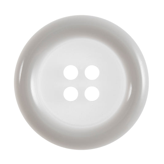 Clear Button with Coloured Rim 25mm
