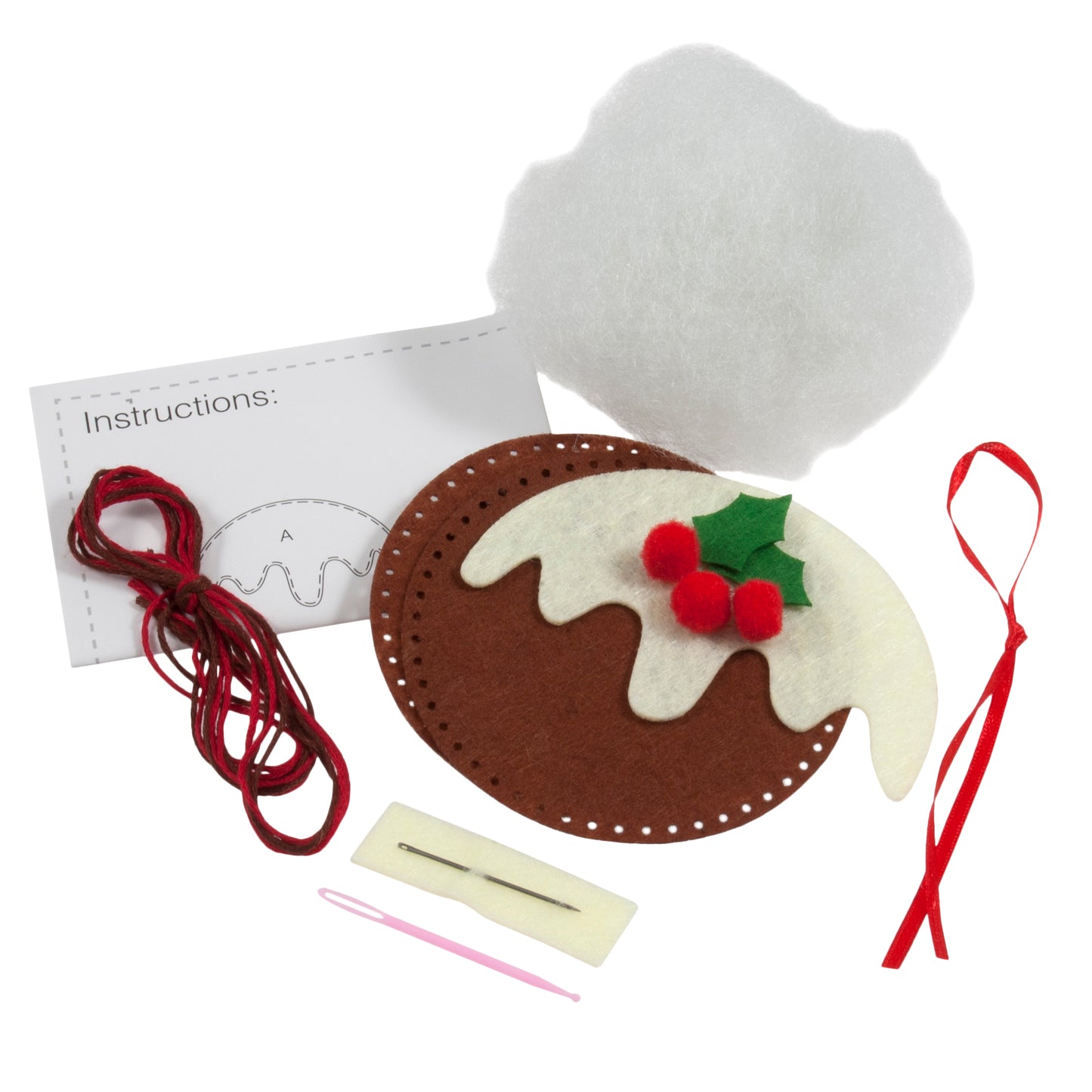 Felt Decoration Kit - Christmas Pudding
