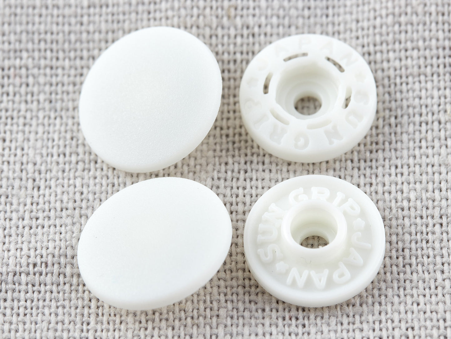Hemline Tool-less White Coloured Snaps 9mm