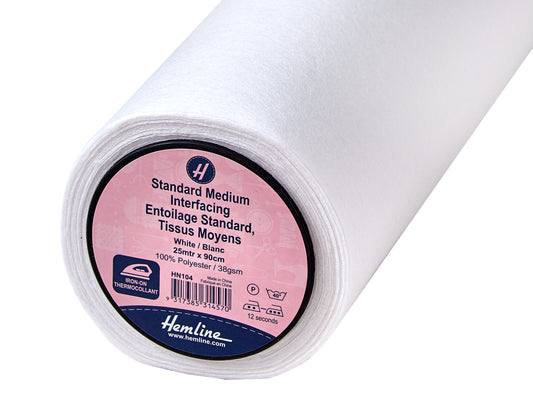 Iron-On Interfacing Medium 1 metre x 90cm